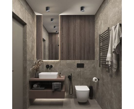 Светильник для натяжных потолков Feron HL363 12W, 230V, GX53, черный, 41999 – изображение 5