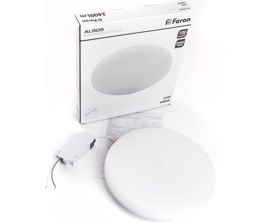 Светодиодный встраиваемый светильник FERON AL509 34W 4000K белый 41567 – изображение 6