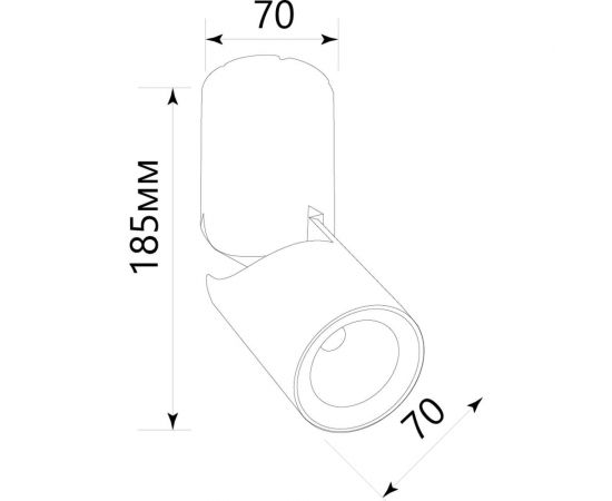 Светодиодный наклонный светильник FERON AL517 10W, 800Lm, 4000K, белый 29576 – изображение 6