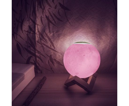 Настольный светильник Gauss NN004 3D Луна 1W 220-240V D13см белый 13см c увлажнителем воздуха LED – изображение 7