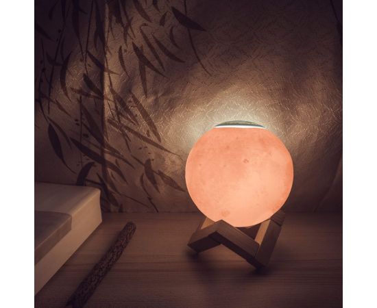 Настольный светильник Gauss NN004 3D Луна 1W 220-240V D13см белый 13см c увлажнителем воздуха LED – изображение 8