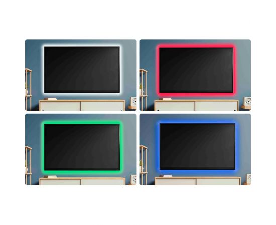 ТВ-подсветка Apeyron, комплект светодиодной ленты 5В, 14,4 Вт/м, RGB 10-69 – изображение 10