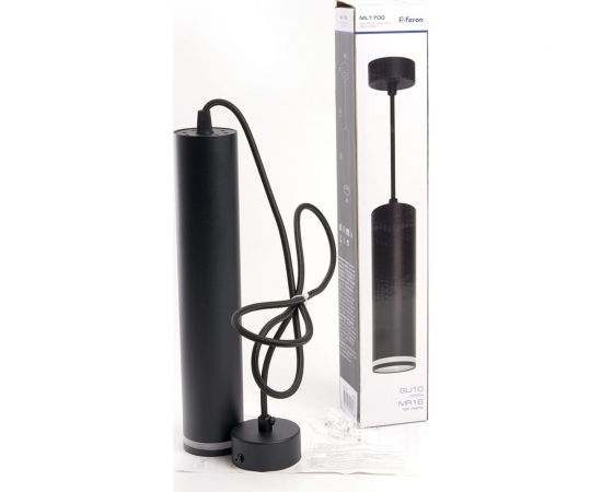 Потолочный светильник FERON ML1708 на подвесе MR16 35W 230V, черный 55x280, 48084 – изображение 10