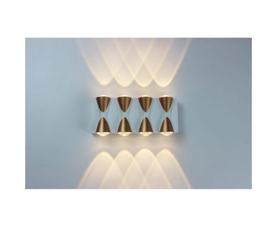 Садово-парковый светильник Apeyron светодиодный, декоративный, настенный, 8Вт, 620Лм, 3000К, IP54,белый 31-02 