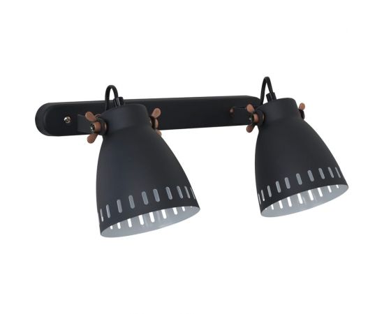 Настенный светильник Camelion WML-428-2 С02 чёрный, New York, 2хE27, 40Вт, 230В, металл 13062 