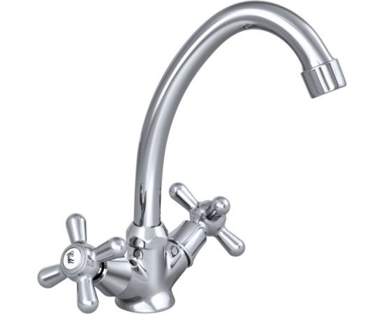 Смеситель для мойки/умывальника СЛАВЕН двуручный СЛ-ДВ-О11 