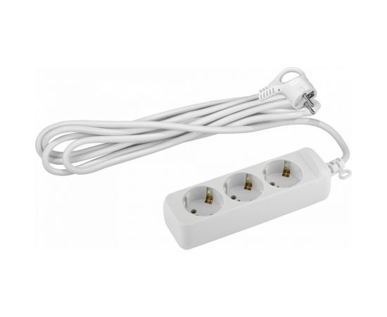 Удлинитель ЭРА U-3e-7m Россия c заземлением, 3х1мм2, 16А, ПВС, 3гн, 7м Б0028372 