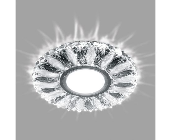 Потолочный встраиваемый светильник FERON со светодиодиодной подсветкой, хром, CD917 29536 