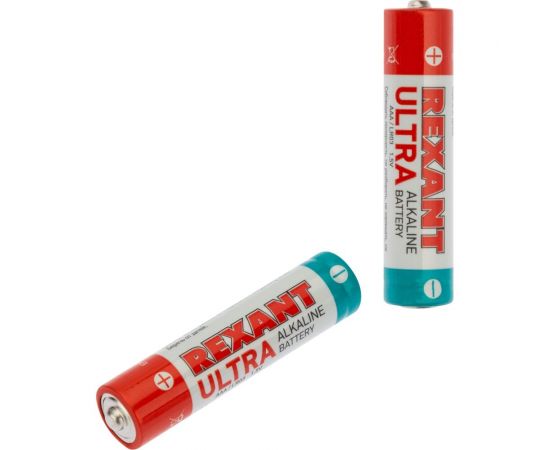 Ультра алкалиновая батарейка REXANT AAA, LR03 2 шт 30-1010 