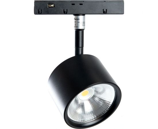 Светодиодный магнитный светильник FERON MGN305 трековый низковольтный, 10W, 900 Lm, 4000К, 90 градусов, черный 41953 