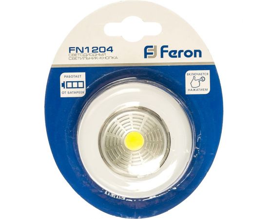 Светодиодный светильник-кнопка FERON белый, FN1204 23373 