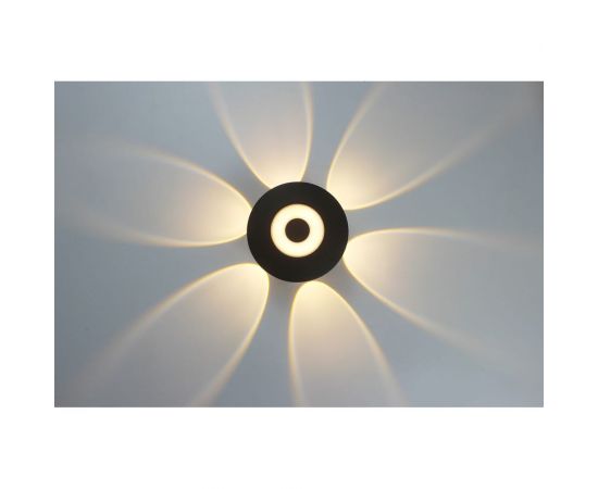 Садово-парковый светильник Apeyron светодиодный, декоративный, настенный, 7Вт, 530Лм, 3000К, IP54,черный 31-08 