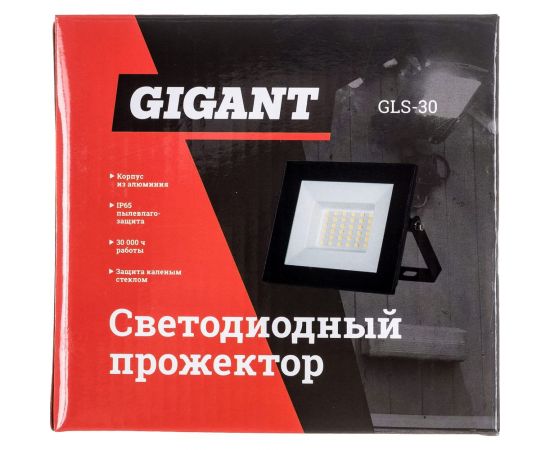 Светодиодный прожектор Gigant 30W 6400К 220V GLS-30 – изображение 12