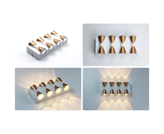 Садово-парковый светильник Apeyron светодиодный, декоративный, настенный, 8Вт, 620Лм, 3000К, IP54,белый 31-02 – изображение 12