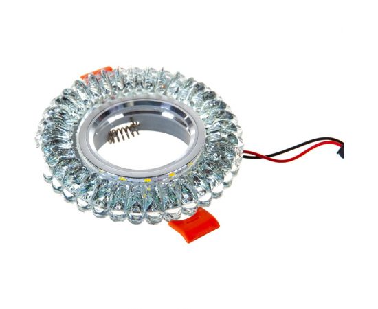 Встраиваемый потолочный светильник FERON со светодиод подсветкой, прозрач, хром, CD904 28977 – изображение 2