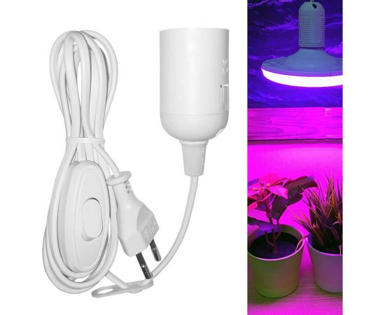 Переносной светильник DORI (патрон для лампы E27 + шнур 2 м + вилка + выключатель) 15002 – изображение 2