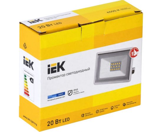 Прожектор IEK LED СДО 06-20, IP65, 6500K, белый LPDO601-20-65-K01 – изображение 2