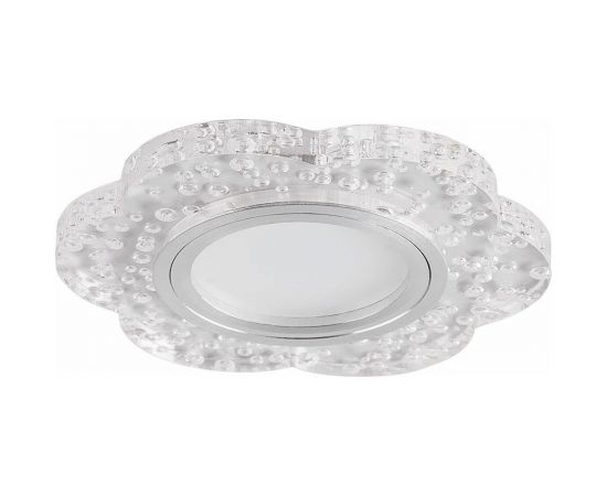 Встраиваемый потолочный светильник FERON со разноцветной LED подсветкой MR16 G5.3, прозрачный 32540 – изображение 2