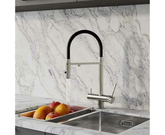 Смеситель для кухни IDDIS Ace с фильтром и гибким изливом, сатин ACEBNFFi05 – изображение 2