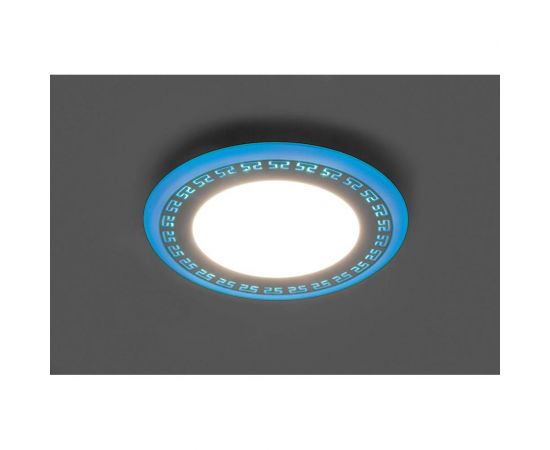 Встраиваемый светильник FERON светодиод 9W, 720Lm, белый 4000К и синий, AL2440 29595 – изображение 2