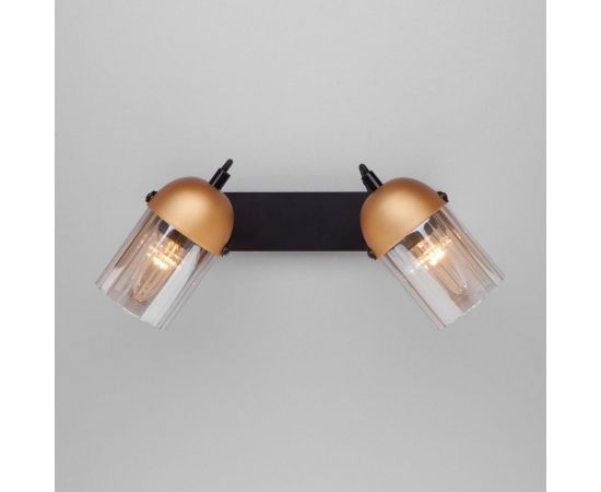 Настенный светильник Eurosvet 20122 2 черный золото a045909 – изображение 2