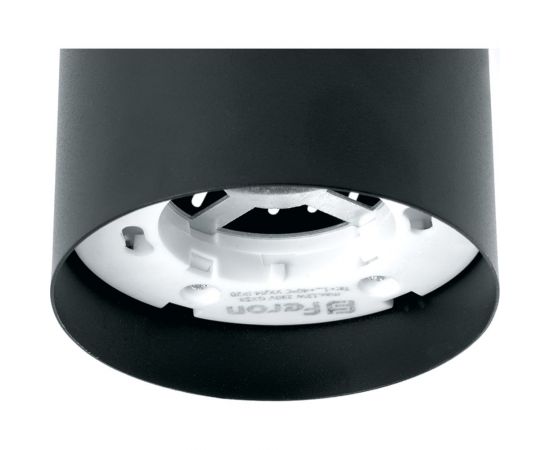 Светильник д��я натяжных потолков Feron HL350 12W, 230V, GX53 и подсветка 1W, 4000K, черный, 41454 – изображение 3