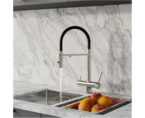 Смеситель для кухни IDDIS Ace с фильтром и гибким изливом, сатин ACEBNFFi05 – изображение 3
