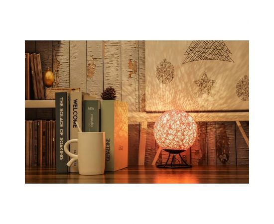 Светодиодный ночник из ротанга APEYRON 220В, 2Вт, 6 диодов, 3200K, 200Лм, розовый 12-84 – изображение 3