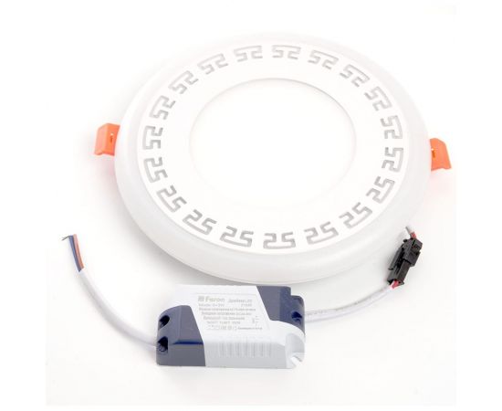 Встраиваемый светильник FERON светодиод 9W, 720Lm, белый 4000К и синий, AL2440 29595 – изображение 3