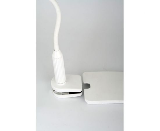 Настольный светильник Camelion KD-814 C01 белый, LED, основание+струбцина, 7Вт, 230В, сенсорное включение, 4 уровня яркости, 450Лм, 4000К 12845 – изображение 4