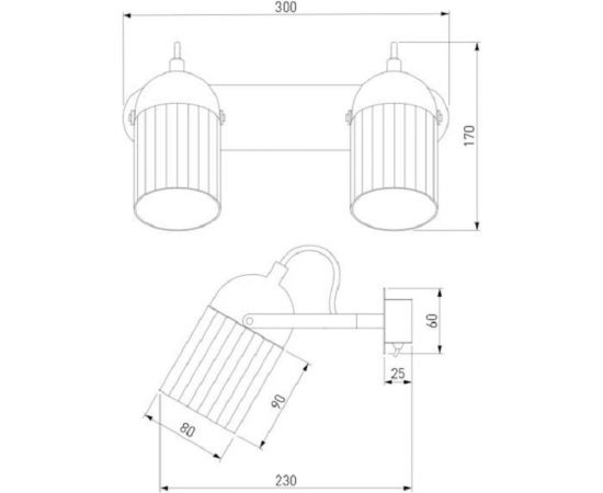 Настенный светильник Eurosvet 20122 2 черный золото a045909 – изображение 4
