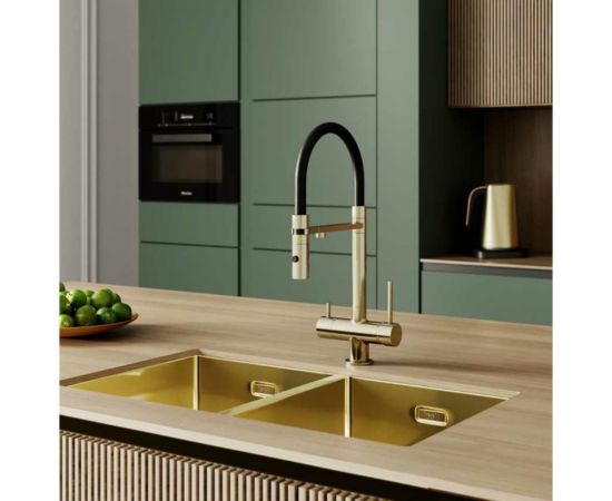 Смеситель для кухни IDDIS Ace с фильтром и гибким изливом, матовое золото ACEMGFFi05 – изображение 4