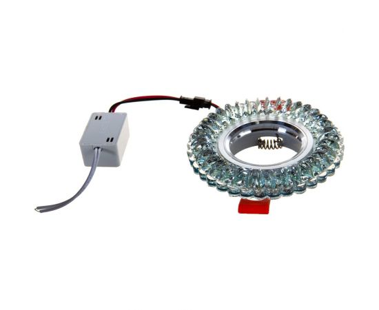 Встраиваемый потолочный светильник FERON со светодиод подсветкой, прозрач, хром, CD904 28977 – изображение 5