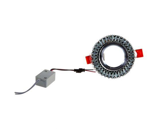 Встраиваемый потолочный светильник FERON со светодиод подсветкой, прозрач, хром, CD904 28977 – изображение 6