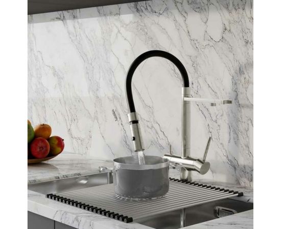 Смеситель для кухни IDDIS Ace с фильтром и гибким изливом, сатин ACEBNFFi05 – изображение 6