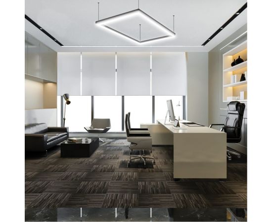 Линейный светильник светодиодный Feron AL4020 IP20 36W 4000К, рассеиватель матовый в алюминиевом корпусе, черный 1180х70х55мм 41338 – изображение 7