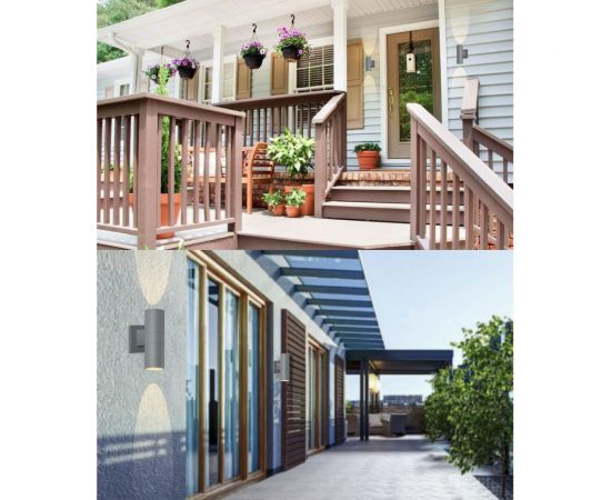 Уличный светодиодный светильник FERON DH0706, серия Бостон, 10W, 3000К, 1600Lm, IP54, серый 11660 – изображение 8