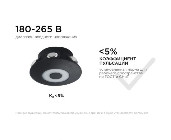 Садово-парковый светильник Apeyron светодиодный, декоративный, настенный, 7Вт, 530Лм, 3000К, IP54,черный 31-08 – изображение 9