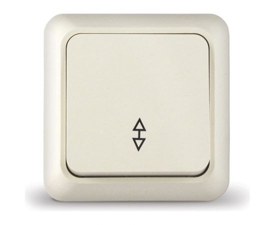 Одноклавишный проходной выключатель UNIVersal Олимп о/у, 10А, 220В Б-О0025 