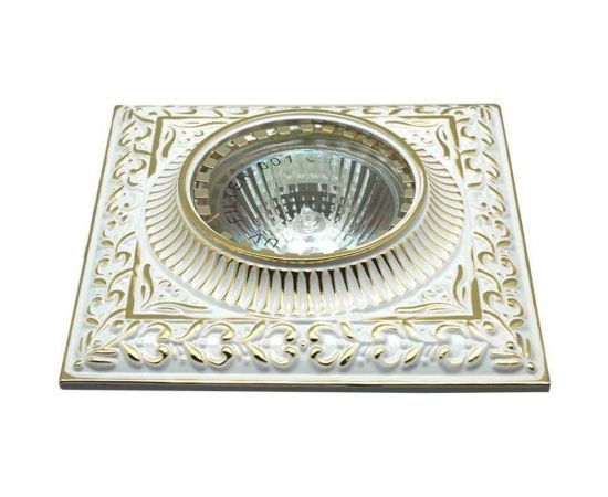 Встраиваемый светильник De Fran MR16, серебро с золотом, FT 1124 SG 