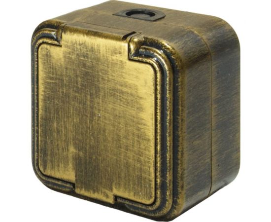 1-местная розетка SVET RA 16-211-Черная Бронза открытой установки с заземлением IP44 EV0311-0039 