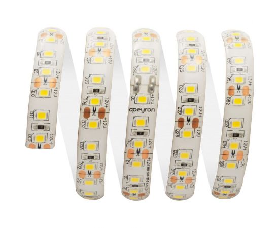 Светодиодная лента APEYRON 12В, 14,4Вт/м, smd2835, 5м, теплый белый 98 