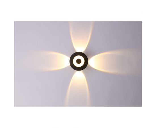 Садово-парковый светильник Apeyron светодиод, декоративный, настенный, 5Вт, 380Лм, 3000К, IP54, черный 31-07 