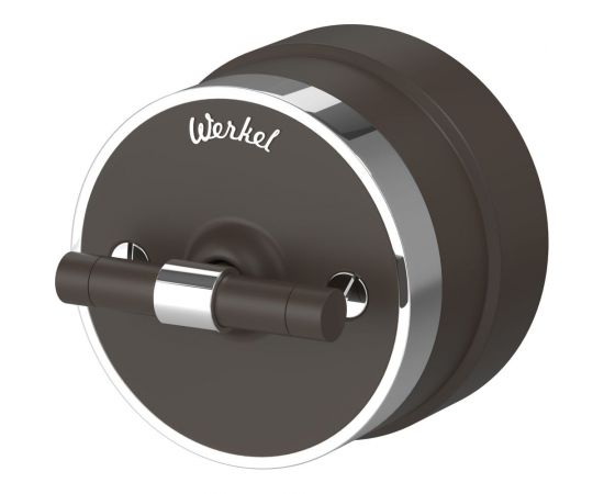 Одноклавишный переключатель WERKEL W5812052/ Vintage (мокко матовый/хром) a055915 