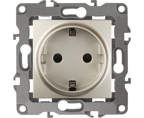 Розетка ЭРА 12-2101-04 2P+E Schuko, 16АХ-250В, шампань Б0014678 