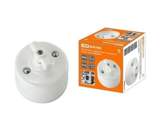 Розетка TDM TV+R+ SAT оконечная белая Болонь SQ1820-0057 