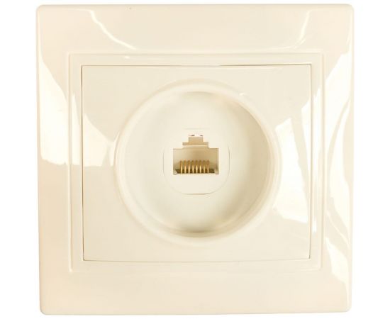 Компьютерная розетка, белая RJ45 TDM Таймыр SQ1814-0021 