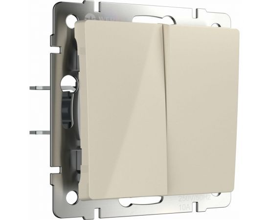 Двухклавишный выключатель WERKEL W1120003/ (слоновая кость) a051475 