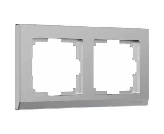 Рамка на 2 поста WERKEL W0021806 Stark серебряный a050924 