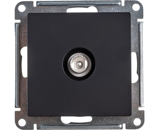 Антенная одиночная розетка Schneider Electric Atlas Design Карбон TV коннектор ATN001093 